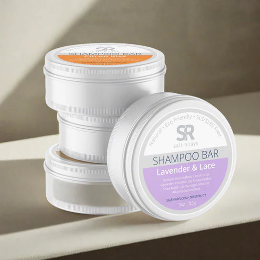 Salt n Rays® Shampoo Bar on white background