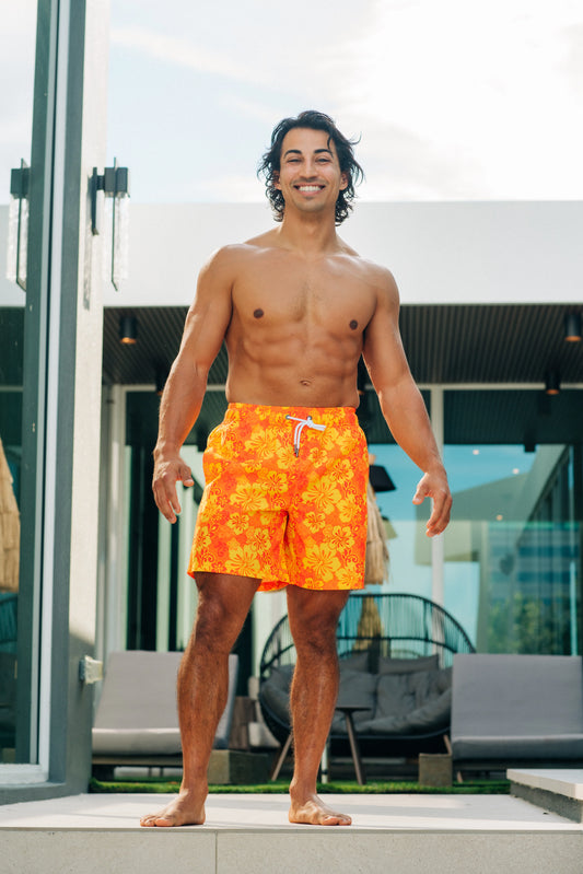 Men's Hibiscus Cove Bathing Suit