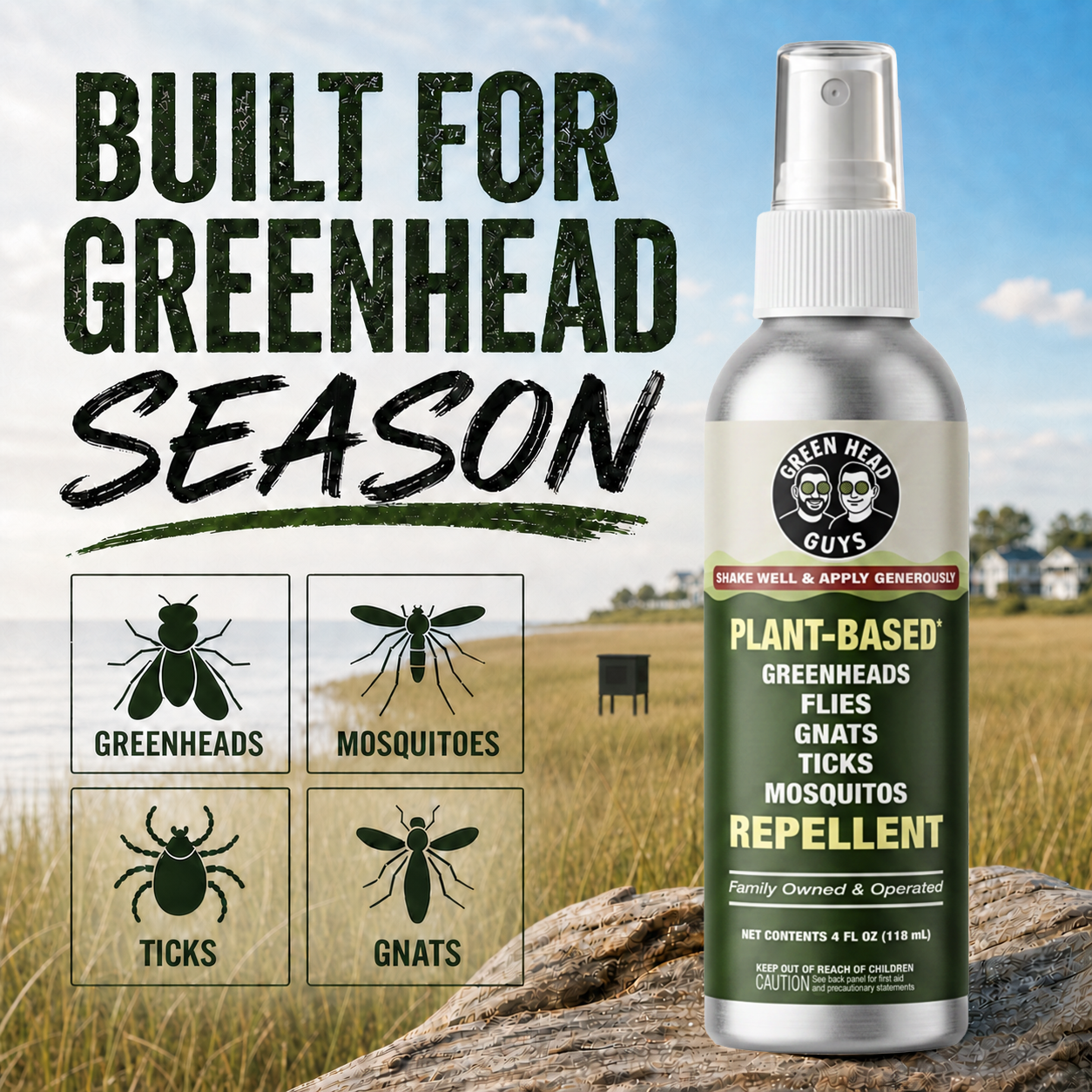 Green Head Guys - Green Head Fly and Insect Repellent