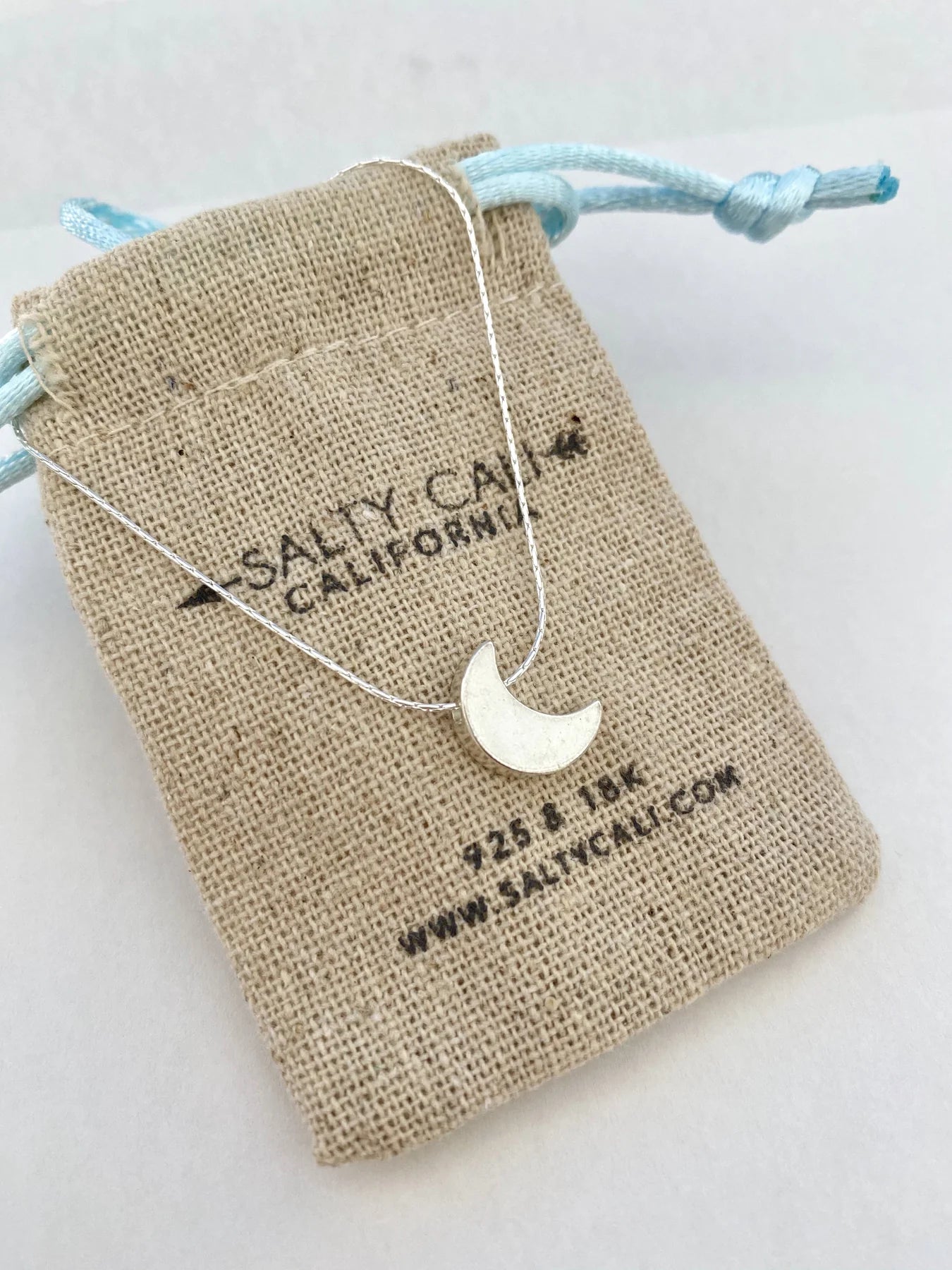 Solid Moon Necklace - Salty Pendants