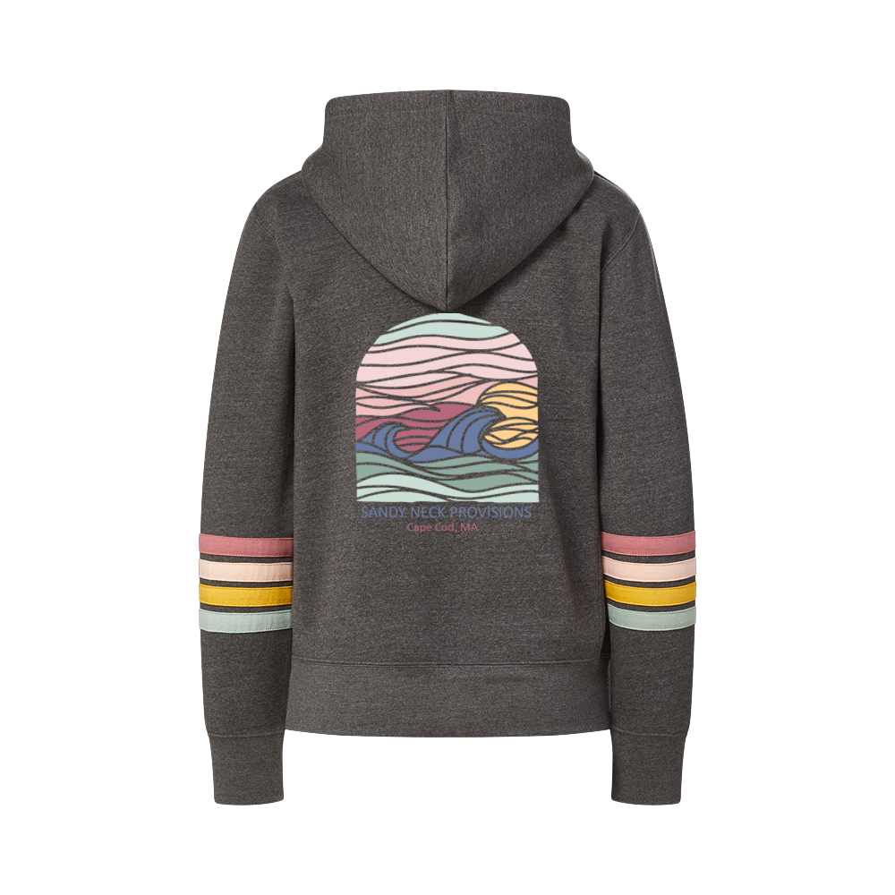 SNP Sunset Striped Zip Up Hoodie