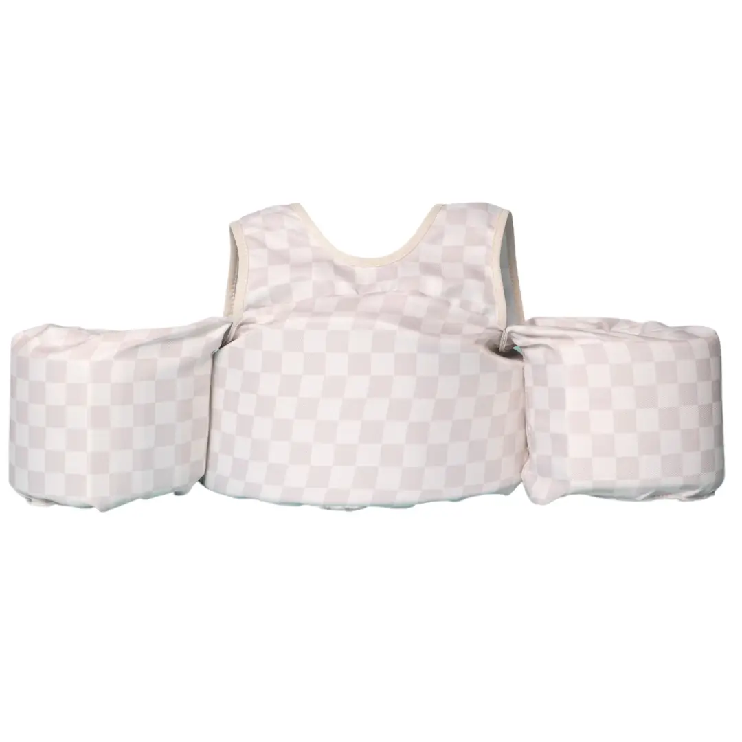Swim Floaties — Neutral Checkered