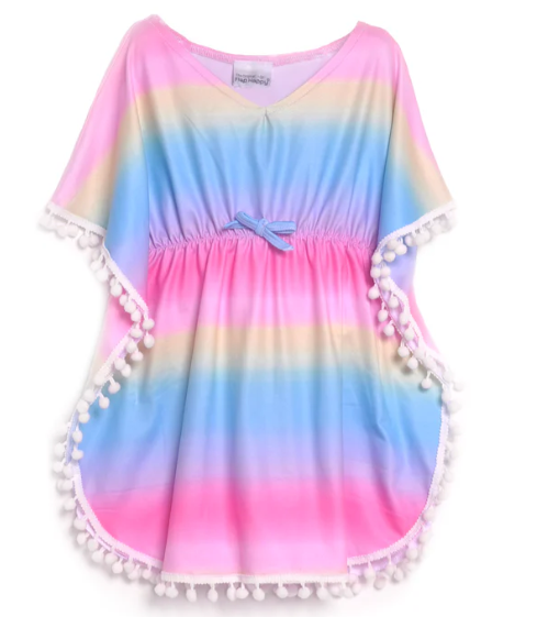 Flap Happy UPF 50 Kaia Beach Swim Cover-Up - Rainbow Ombre