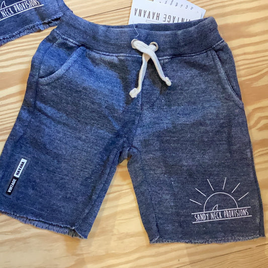 SNP Kids Burnout Shorts on white background