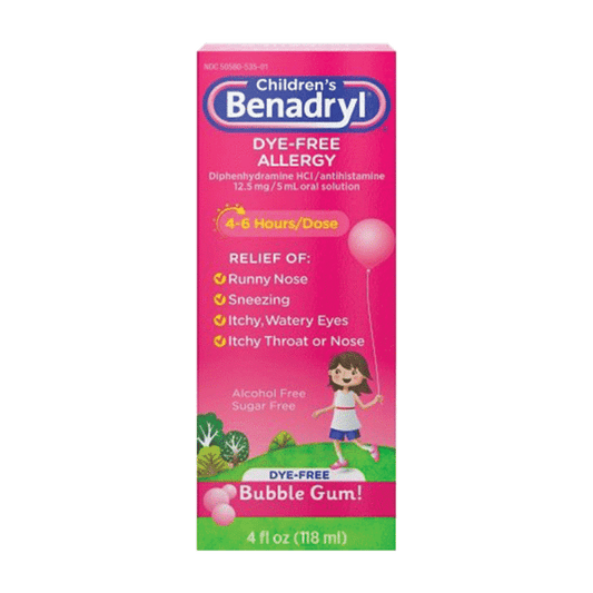 Children's BENADRYL® Dye-Free Allergy Liquid (4oz)