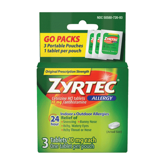 Zyrtec Allergy Tablets 10Mg (3ct)
