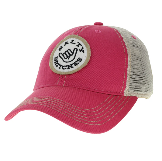 Salty Britches Ladies Old Favorite Pink Trucker Hat