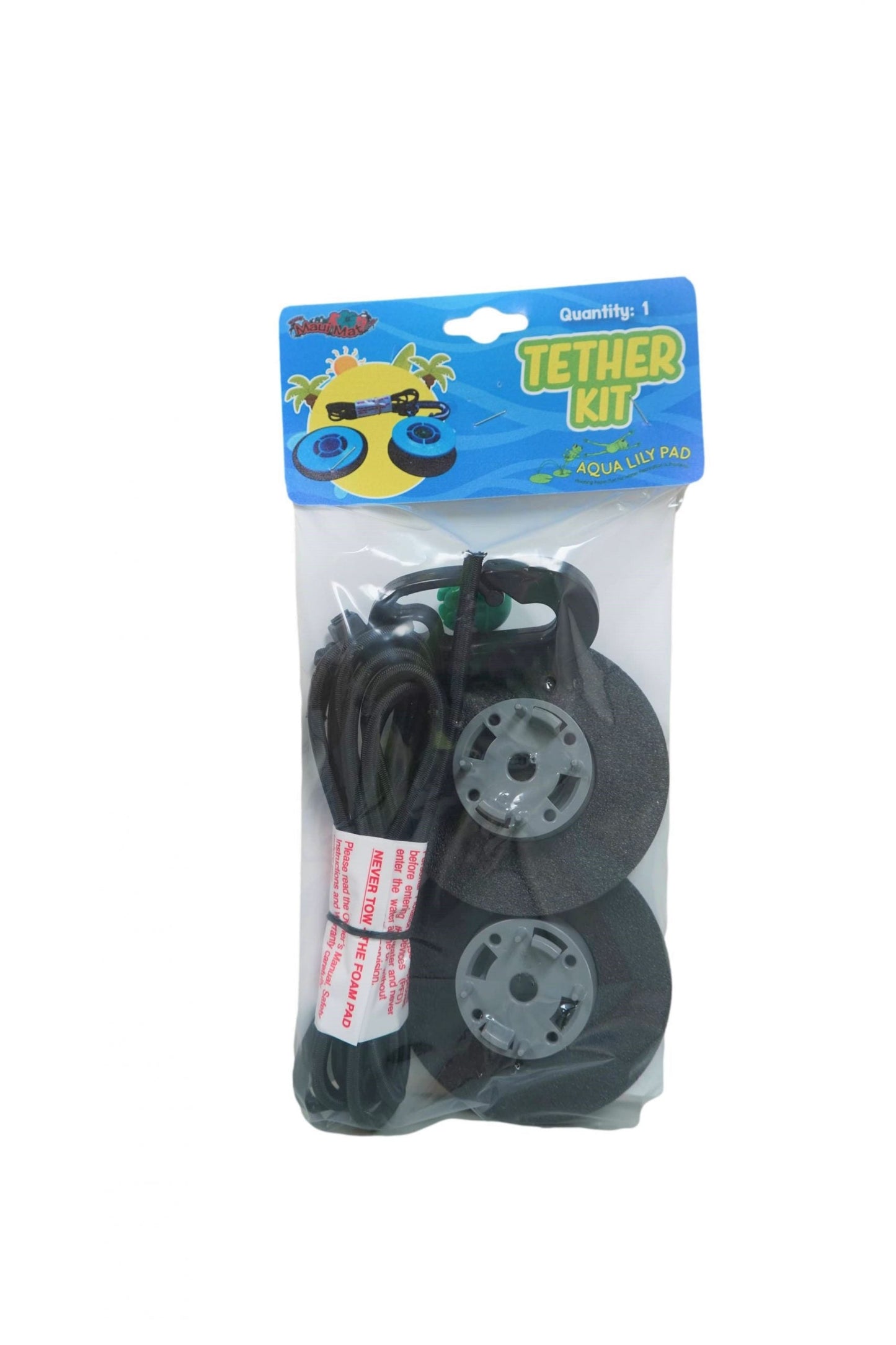 Aqua Lily Tether Kit with Header Card and Poly Bag