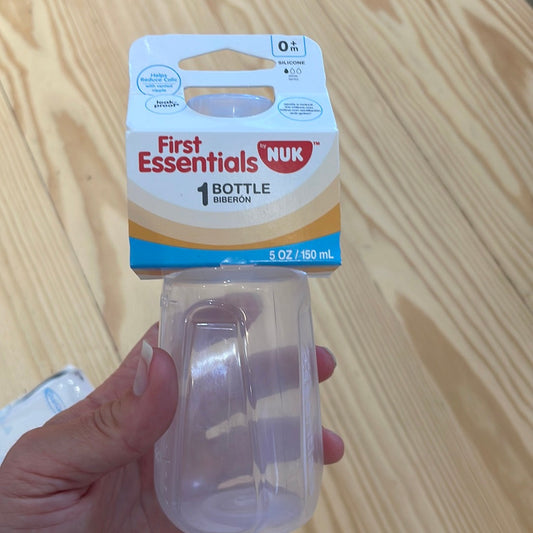 NUK Baby Bottles on white background