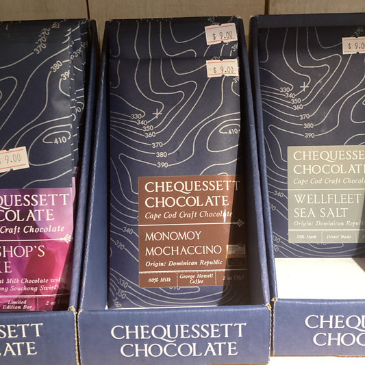 Monomoy Mochaccino Chocolate Bar on white background