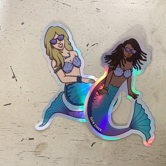 Sandy Neck Provisions Mermaid Slyk Chick Sticker sticker