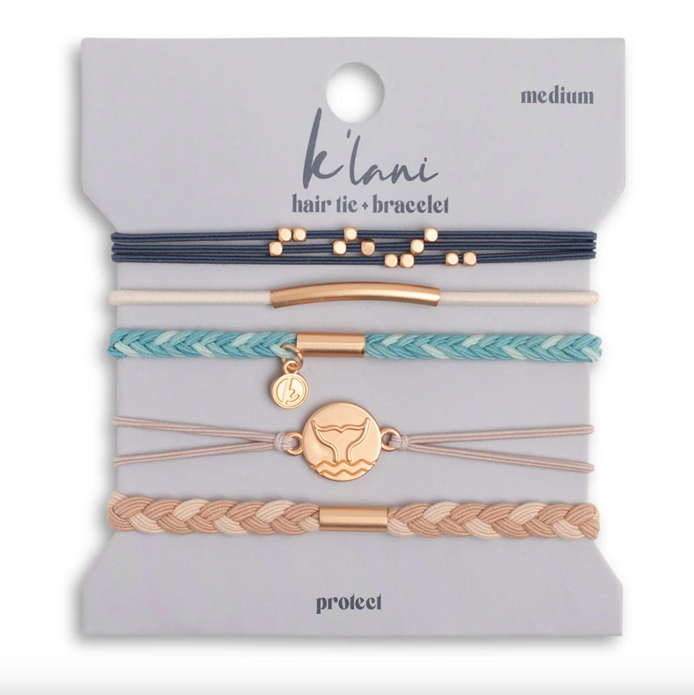 K'Lani Hair Tie Bracelets on white background