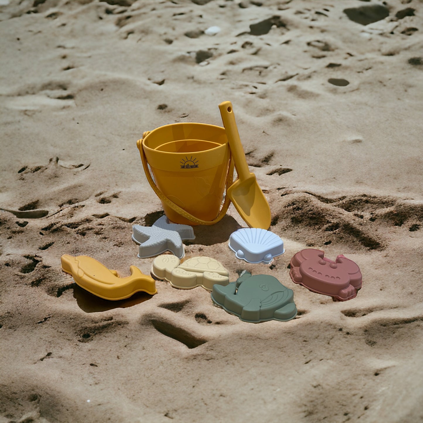 SNP Silicone Pale, Shovel, and Sand Toy Set