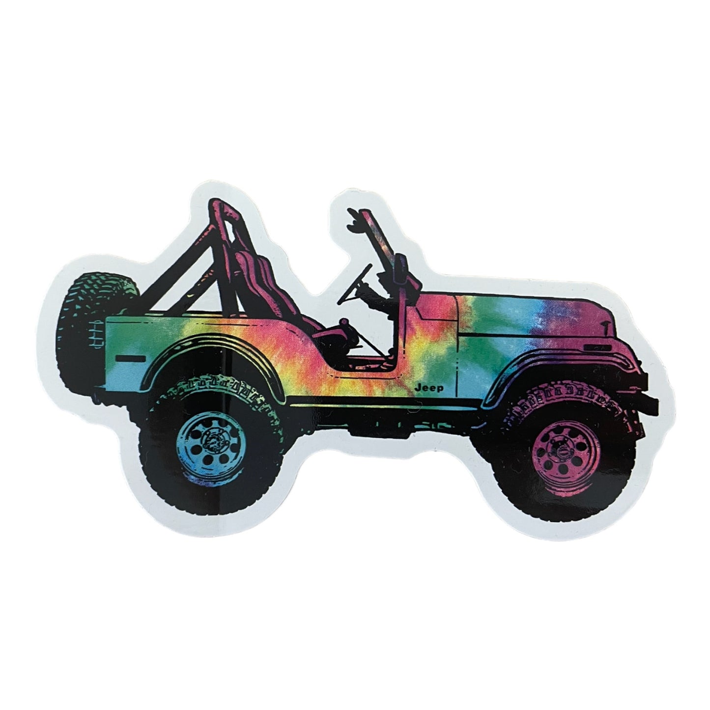 Jeep Tie Dye CJ Sticker