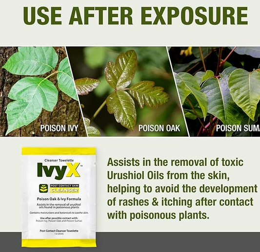 IvyX - Poison Oak and Ivy Wipes