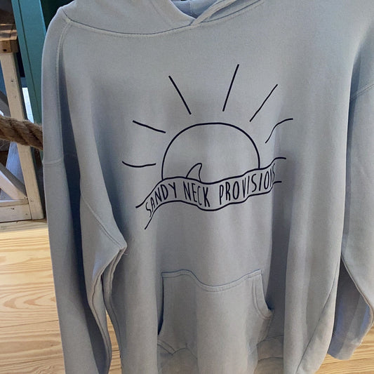 SNP Garment Dye Fleece Hoodie on white background