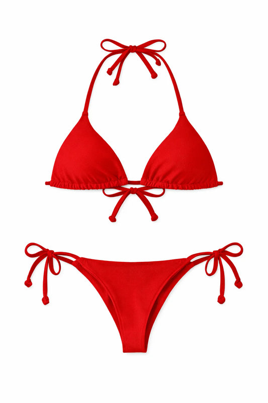 Cape Cod Chokers - Coastal America Reversible Bikini Top Red (Sold Individually)