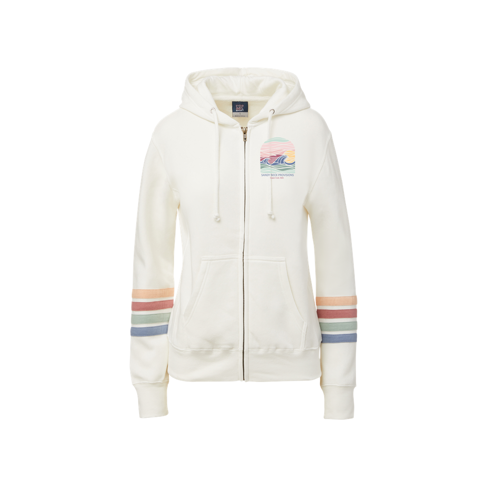 SNP Sunset Striped Zip Up Hoodie
